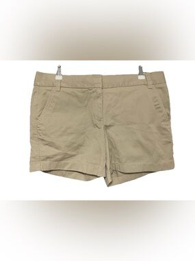 J. Crew Chino Broken In Casual Khaki Tan Shorts Size 10